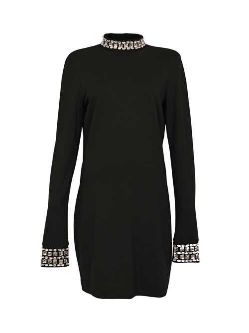 Abito in jersey di viscosa con ricamo gioiello Nero BLUGIRL | RF5278 J476222222